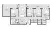 4 chambres Penthouse plan d'étage «PENTHOUSE 4BR», The District