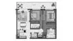 2 chambres Appartement plan d'étage «TYPE 2BR», The Arthouse