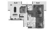 3 chambres Appartement plan d'étage «TYPE 1», Sei Saadiyat