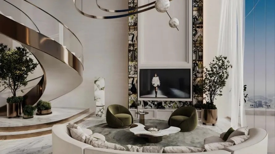 Квартира с 2 спальнями в CANAL CROWN APARTMENTS, Бизнес-Бэй, Дубай, ОАЭ №3581