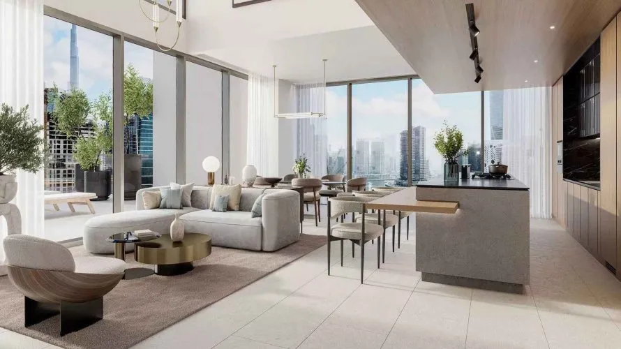 Квартира с 2 спальнями в ONE RIVER POINT, Бизнес-Бэй, Дубай, ОАЭ №3465 № 4