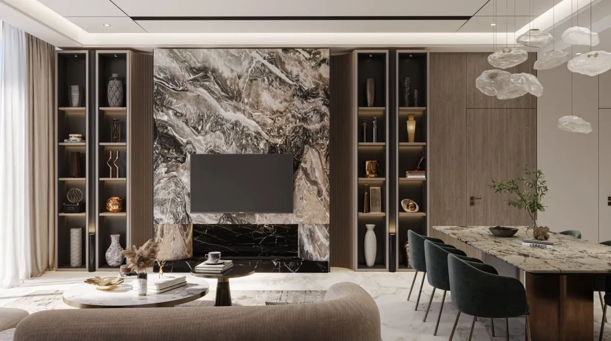 Квартира с 1 спальней в Barari Heights , Majan, Дубай, ОАЭ №4460