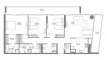 Планировка Квартиры «3BR» с 3 спальнями в ЖК The Gate 6