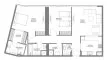 Планировка Квартиры «2BR» с 2 спальнями в ЖК The Gate 6