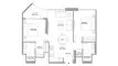 Планировка Квартиры «2BR» с 2 спальнями в ЖК Pristine Beach Residences