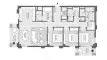 Планировка Квартиры «3BR» с 3 спальнями в ЖК Palace Residences Creek Blue