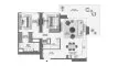 2 bedrooms Apartment floor plan «TYPE 02» in Silva by Emaar