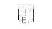 1 bedroom Property floor plan «TYPE B» in SOBHA ONE