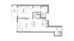 1 bedroom Apartment floor plan «TYPE C VARIANT 2» in 330 RIVERSIDE CRESCENT