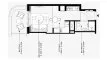 Studio Apartment floor plan «TYPE 1B» in Azizi Venice 15