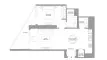 1 bedroom Apartment floor plan «TYPE D» in Skyvue Solair