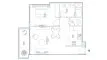 1 bedroom Apartment floor plan «1BR» in Serenia District West