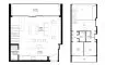 2 bedrooms Duplex floor plan «TYPE H» in IL TEATRO