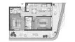 2 bedrooms Apartment floor plan «TYPE B3» in ELO