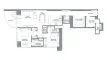 2 bedrooms Apartment floor plan «TYPE C» in SKYSCAPE AVENUE