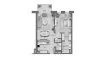 1 bedroom Apartment floor plan «TYPE A» in SAMA YAS
