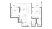 2 bedrooms Apartment floor plan «2BR» in SOBHA ORBIS