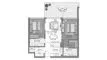 2 bedrooms Apartment floor plan «TYPE A2» in Damac District