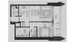 1 bedroom Apartment floor plan «TYPE A1» in Atelis at d3