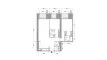 2 bedrooms Apartment floor plan «2BR» in TIGER SKY TOWER