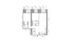 2 bedrooms Apartment floor plan «2BR» in TIGER SKY TOWER