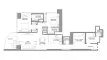 2 bedrooms Apartment floor plan «TYPE C-V1» in SKYSCAPE AURA