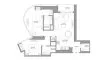 2 bedrooms Apartment floor plan «TYPE D» in Skyvue Solair