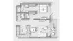 1 bedroom Apartment floor plan «TYPE A» in The Hillgate
