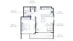 1 bedroom Apartment floor plan «TYPE 2» in AZIZI AMBER