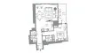 1 bedroom Apartment floor plan «TYPE C» in SeaHeaven