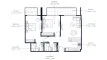 2 bedrooms Apartment floor plan «TYPE 02» in AZIZI AMBER