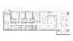 4 bedrooms Apartment floor plan «TYPE A» in Palm Central Private Residences
