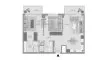 2 bedrooms Apartment floor plan «2BR» in Aurea