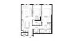 2 bedrooms Apartment floor plan «TYPE 4» in MAG 330