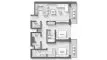 2 bedrooms Apartment floor plan «2BR» in Playa Del Sol
