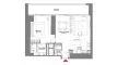 1 bedroom Apartment floor plan «1BR» in W Residences Dubai Harbour