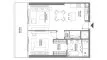 1 bedroom Apartment floor plan «1BR» in W Residences Dubai Harbour