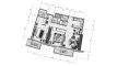 2 bedrooms Apartment floor plan «TYPE 11» in NOBLES TOWER