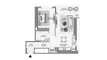 1 bedroom Apartment floor plan «1BR» in Montiva by Vida