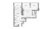 1 bedroom Apartment floor plan «TYPE 03» in Binghatti Cullinan