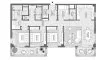 3 bedrooms Apartment floor plan «3BR» in SAVANNA RESIDENCES