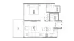 1 bedroom Apartment floor plan «1 bedrooms» in Canalside Marina Residences