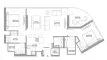 2 bedrooms Apartment floor plan «2BR» in Bayside Marina Residences