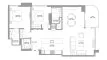 2 bedrooms Apartment floor plan «2BR» in Pristine Beach Residences