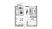 1 bedroom Apartment floor plan «TYPE 01» in Golf Vale