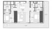2 bedrooms Apartment floor plan «2BR» in Akala