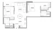 2 bedrooms Apartment floor plan «2BR» in Pristine Beach Residences