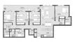 4 bedrooms Penthouse floor plan «PENTHOUSE 4BR» in The District