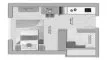 Studio Apartment floor plan «STUDIO» in Nouran Living