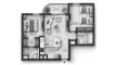 2 bedrooms Apartment floor plan «TYPE 2BR» in Verso by Reportage